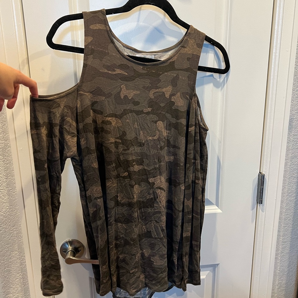 Camo long sleeve shirt